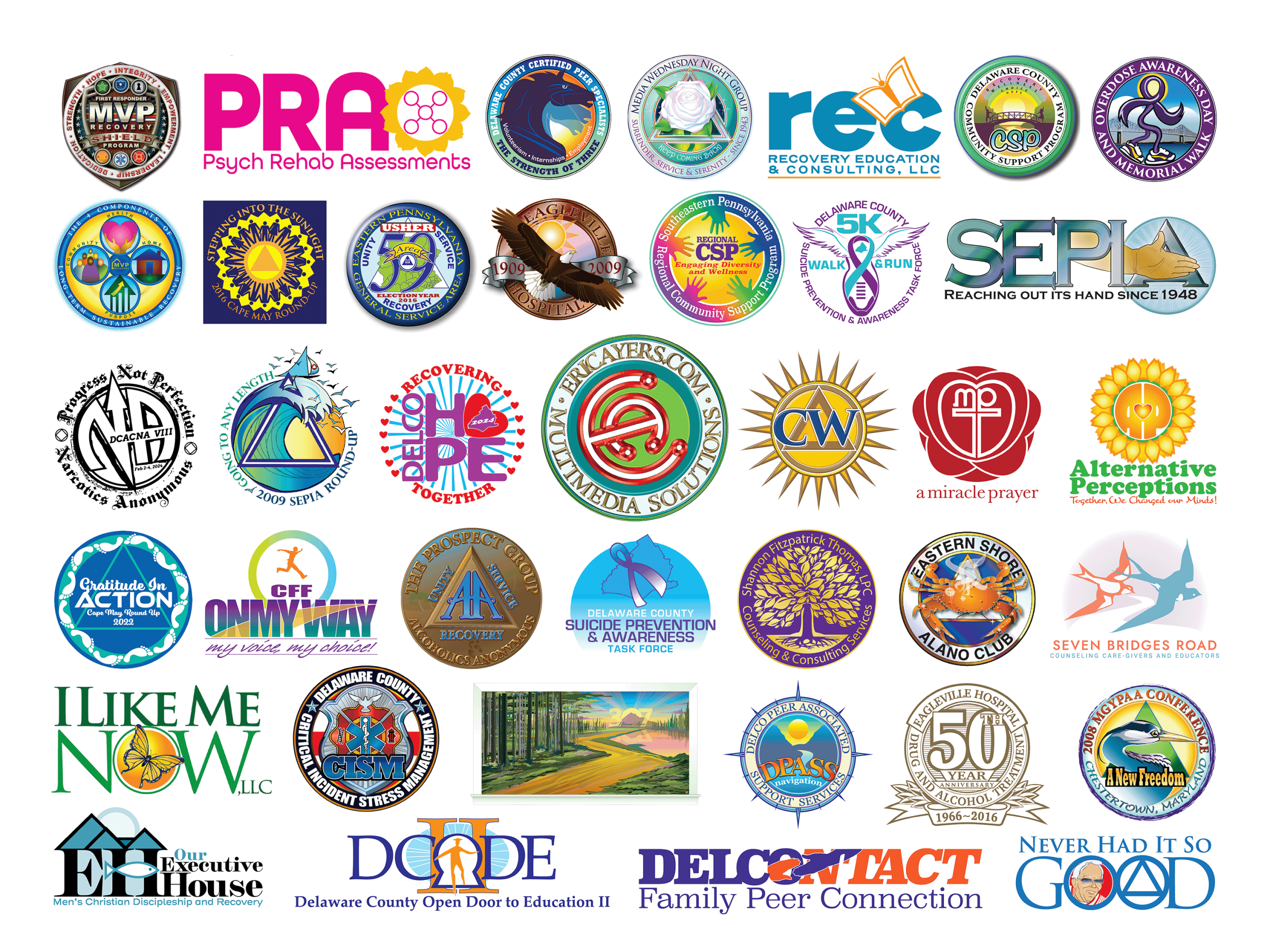 ericayers.com wellness related logos