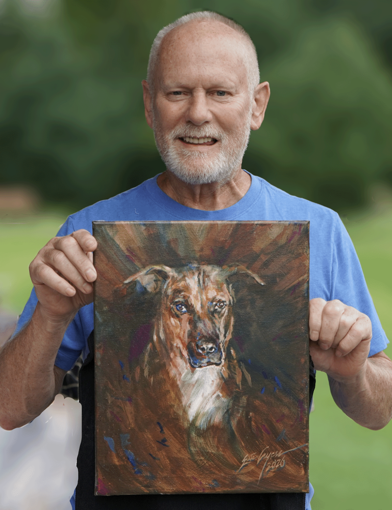 Rex with maci pet portrait